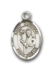 14kt Gold St. Dunstan Patron Saint Medal - Small" itemprop="image