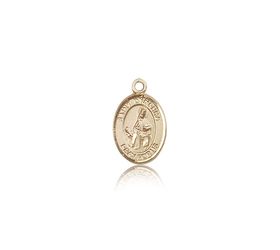 14kt Gold St. Dymphna Patron Saint Medal - Small" itemprop="image