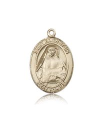 14kt Gold St. Edith Stein Patron Saint Medal - Large" itemprop="image