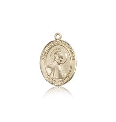 14kt Gold St. Edmund Campion Patron Saint Medal - Medium" itemprop="image