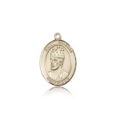 14kt Gold St. Edward the Confessor Patron Saint Medal - Medium" itemprop="image