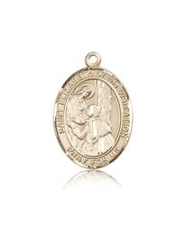 14kt Gold St. Elizabeth of the Visitation Patron Saint Medal - Large" itemprop="image