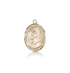 14kt Gold St. Elizabeth of the Visitation Patron Saint Medal - Medium" itemprop="image