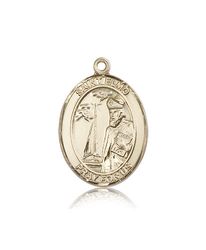 14kt Gold St. Elmo Patron Saint Medal - Large" itemprop="image