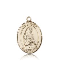 14kt Gold St. Emily de Vialar Patron Saint Medal - Large" itemprop="image