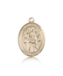 14kt Gold St. Felicity Patron Saint Medal - Large" itemprop="image