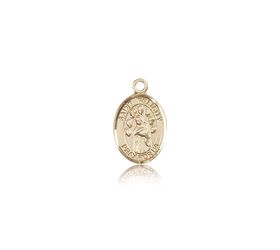 14kt Gold St. Felicity Patron Saint Medal - Small" itemprop="image