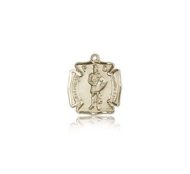 14kt Gold St. Florian Medal" itemprop="image