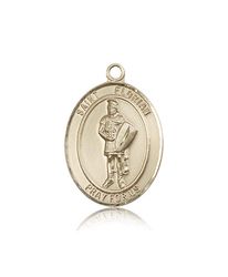 14kt Gold St. Florian Patron Saint Medal - Large" itemprop="image