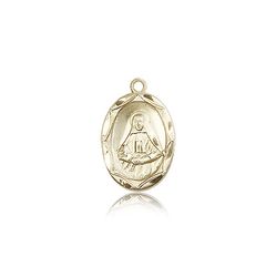 14kt Gold St. Frances Cabrini Medal" itemprop="image