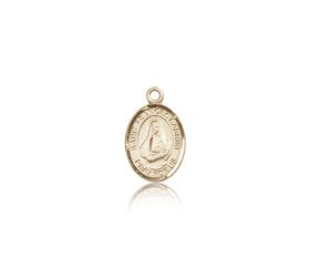 14kt Gold St. Frances Cabrini Patron Saint Medal - Small" itemprop="image