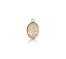 14kt Gold St. Gabriel Possenti Patron Saint Medal - Small" itemprop="image