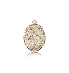 14kt Gold St. Gabriel the Archangel Patron Saint Medal - Medium" itemprop="image