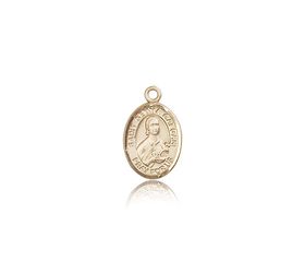 14kt Gold St. Gemma Galgani Patron Saint Medal - Small" itemprop="image