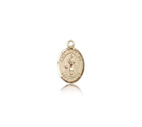 14kt Gold St. Genesius of Rome Patron Saint Medal - Small" itemprop="image