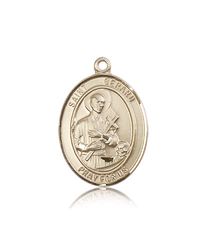 14kt Gold St. Gerard Majella Patron Saint Medal - Large" itemprop="image