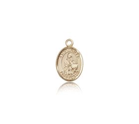 14kt Gold St. Giles Patron Saint Medal - Small" itemprop="image