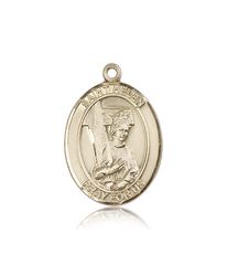 14kt Gold St. Helen Patron Saint Medal - Large" itemprop="image