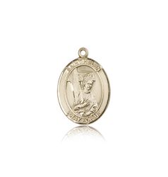 14kt Gold St. Helen Patron Saint Medal - Medium" itemprop="image