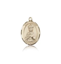 14kt Gold St. Henry II Patron Saint Medal - Medium" itemprop="image