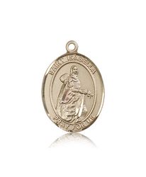 14kt Gold St. Isabella of Portugal Patron Saint Medal - Large" itemprop="image