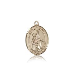 14kt Gold St. Isabella of Portugal Patron Saint Medal - Medium" itemprop="image