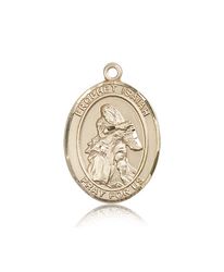 14kt Gold St. Isaiah Patron Saint Medal - Large" itemprop="image