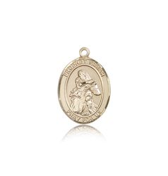 14kt Gold St. Isaiah Patron Saint Medal - Medium" itemprop="image