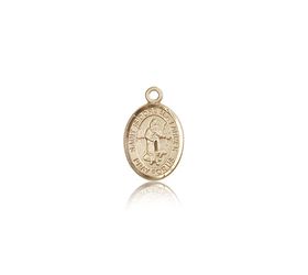 14kt Gold St. Isidore the Farmer Patron Saint Medal - Small" itemprop="image