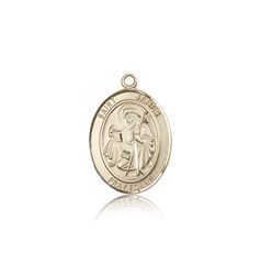 14kt Gold St. James the Greater Patron Saint Medal - Medium" itemprop="image