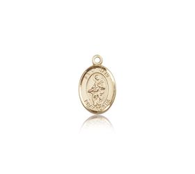 14kt Gold St. Jane of Valois Patron Saint Medal - Small" itemprop="image