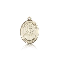 14kt Gold St. John Berchmans Patron Saint Medal - Medium" itemprop="image