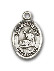 14kt Gold St. John Licci Patron Saint Medal - Small" itemprop="image