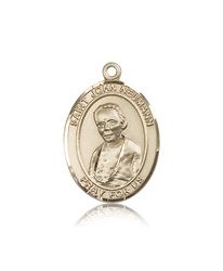 14kt Gold St. John Neumann Patron Saint Medal - Large" itemprop="image