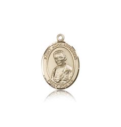 14kt Gold St. John Neumann Patron Saint Medal - Medium" itemprop="image