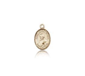 14kt Gold St. John Neumann Patron Saint Medal - Small" itemprop="image