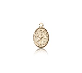 14kt Gold St. John of God Patron Saint Medal - Small" itemprop="image