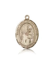 14kt Gold St. John of the Cross Patron Saint Medal - Large" itemprop="image