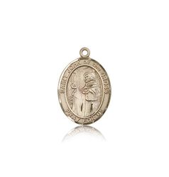 14kt Gold St. John of the Cross Patron Saint Medal - Medium" itemprop="image