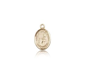 14kt Gold St. John of the Cross Patron Saint Medal - Small" itemprop="image