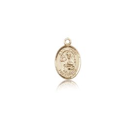 14kt Gold St. John the Apostle Patron Saint Medal - Small" itemprop="image