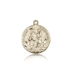 14kt Gold St. John the Baptist Medal" itemprop="image