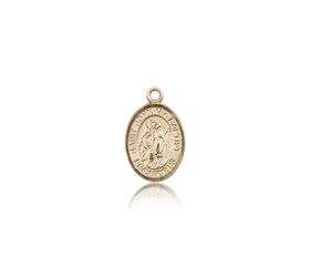 14kt Gold St. John the Baptist Patron Saint Medal - Small" itemprop="image