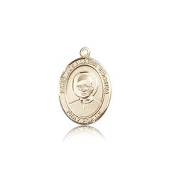 14kt Gold St. Josemaria Escriva Patron Saint Medal - Medium" itemprop="image