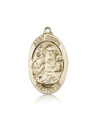 14kt Gold St. Joseph Medal" itemprop="image