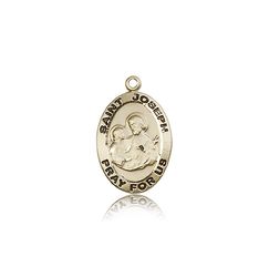 14kt Gold St. Joseph Medal" itemprop="image