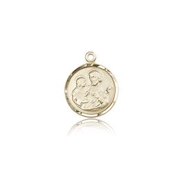 14kt Gold St. Joseph Medal" itemprop="image