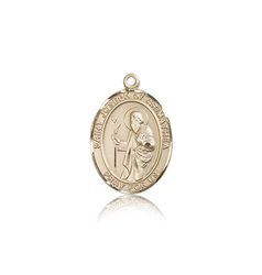 14kt Gold St. Joseph of Arimathea Patron Saint Medal - Medium" itemprop="image