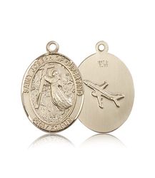 14kt Gold St. Joseph Of Cupertino Patron Saint Medal - Large" itemprop="image