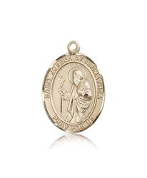 14kt Gold St. Joseph Patron Saint Medal - Large" itemprop="image